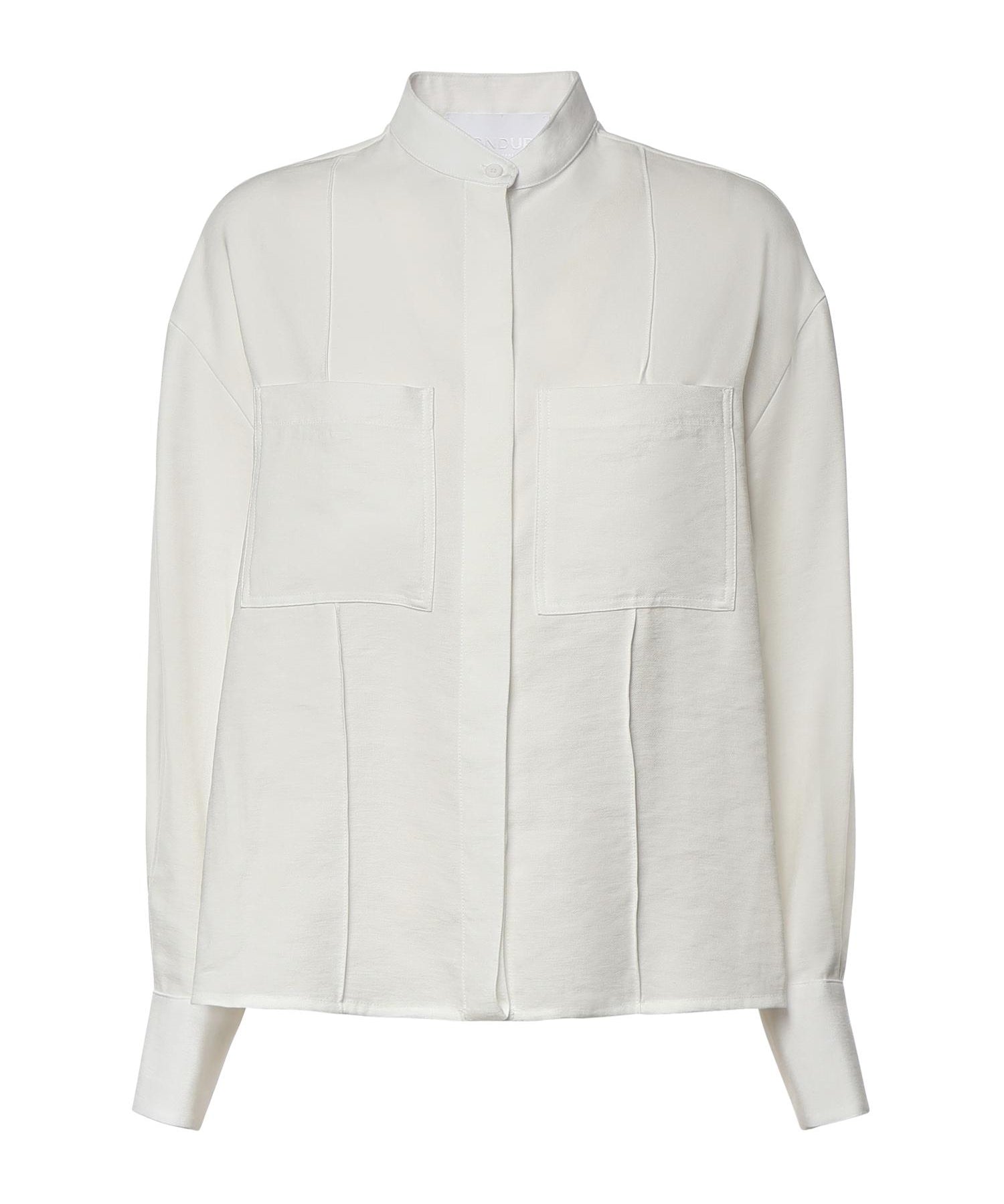 Camicia in gabardina di viscosa DC493 IF0049DXXX001 DONDUP 