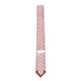 Cravatta in seta stampa Gancini chain<BR/> 351298 786571003 FERRAGAMO 