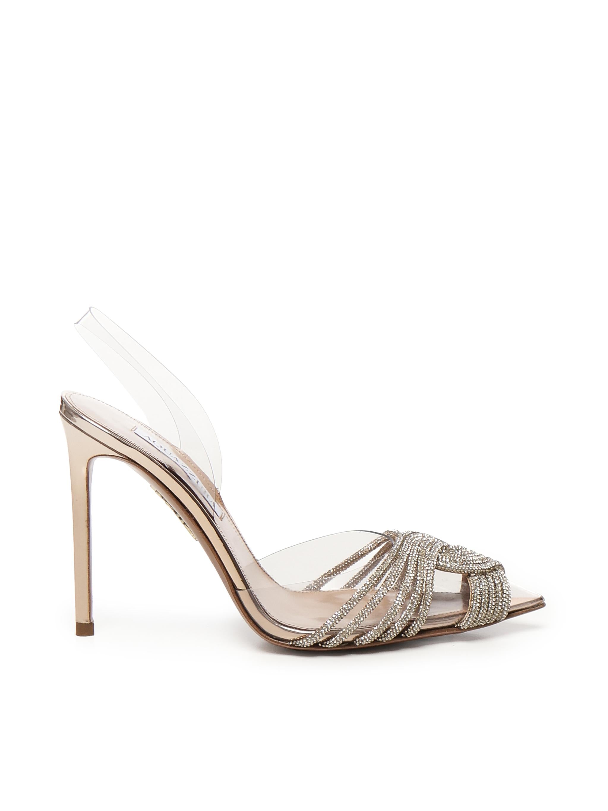 Décolleté Gatsby in PVC con cristalli GASHIGL0 SYPROG AQUAZZURA 