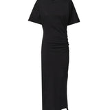 Abito lungo con spalle imbottite 105219 A2M2Z99 PINKO 