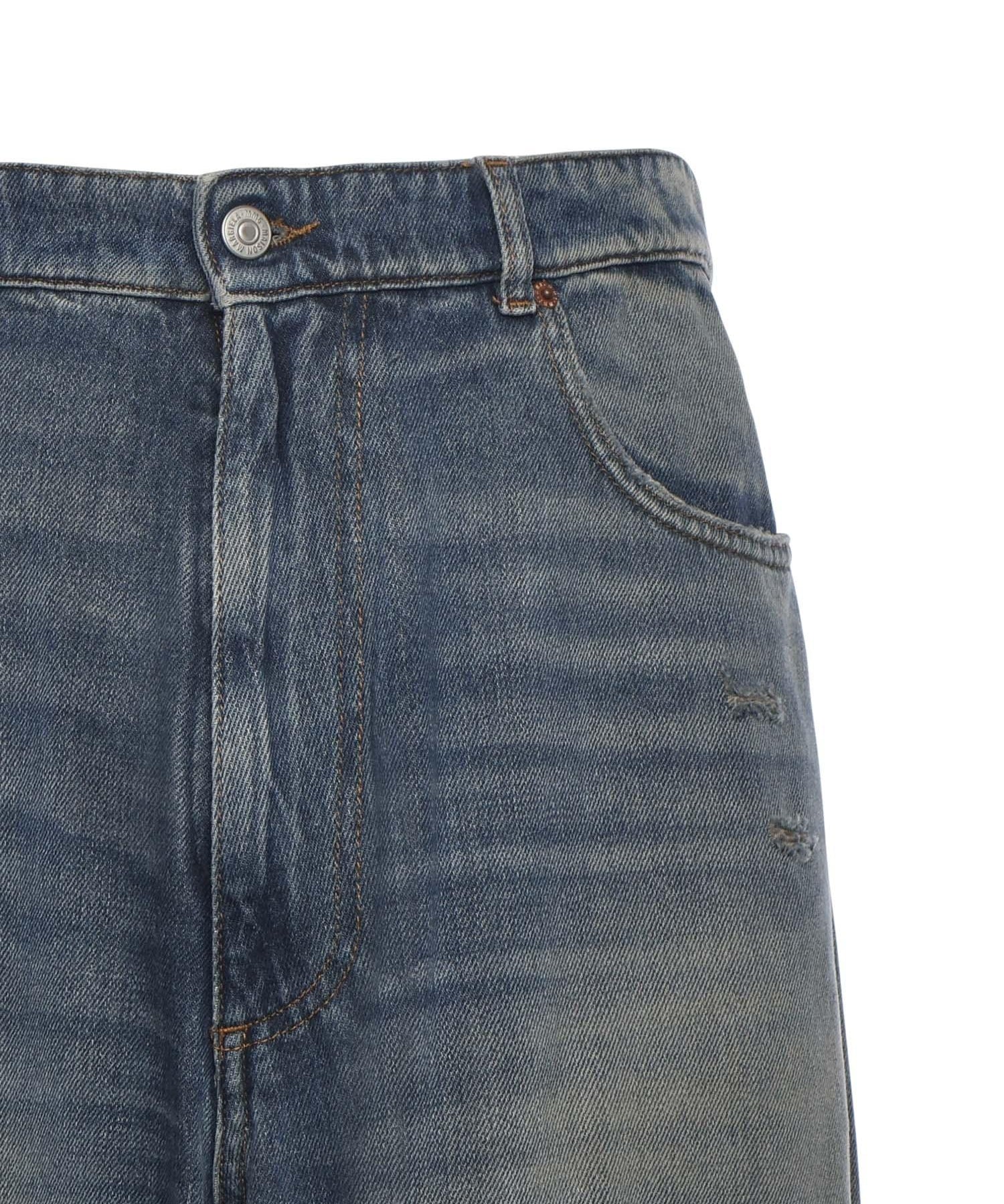 Jeans a gamba larga in denim SH0LA0014 M30017994 MM6 Maison Margiela 