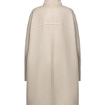 Cappotto asimmetrico in cashmere double face AA9M1207T500D 110 ALAIA 