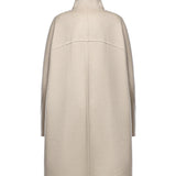 Cappotto asimmetrico in cashmere double face AA9M1207T500D 110 ALAIA 