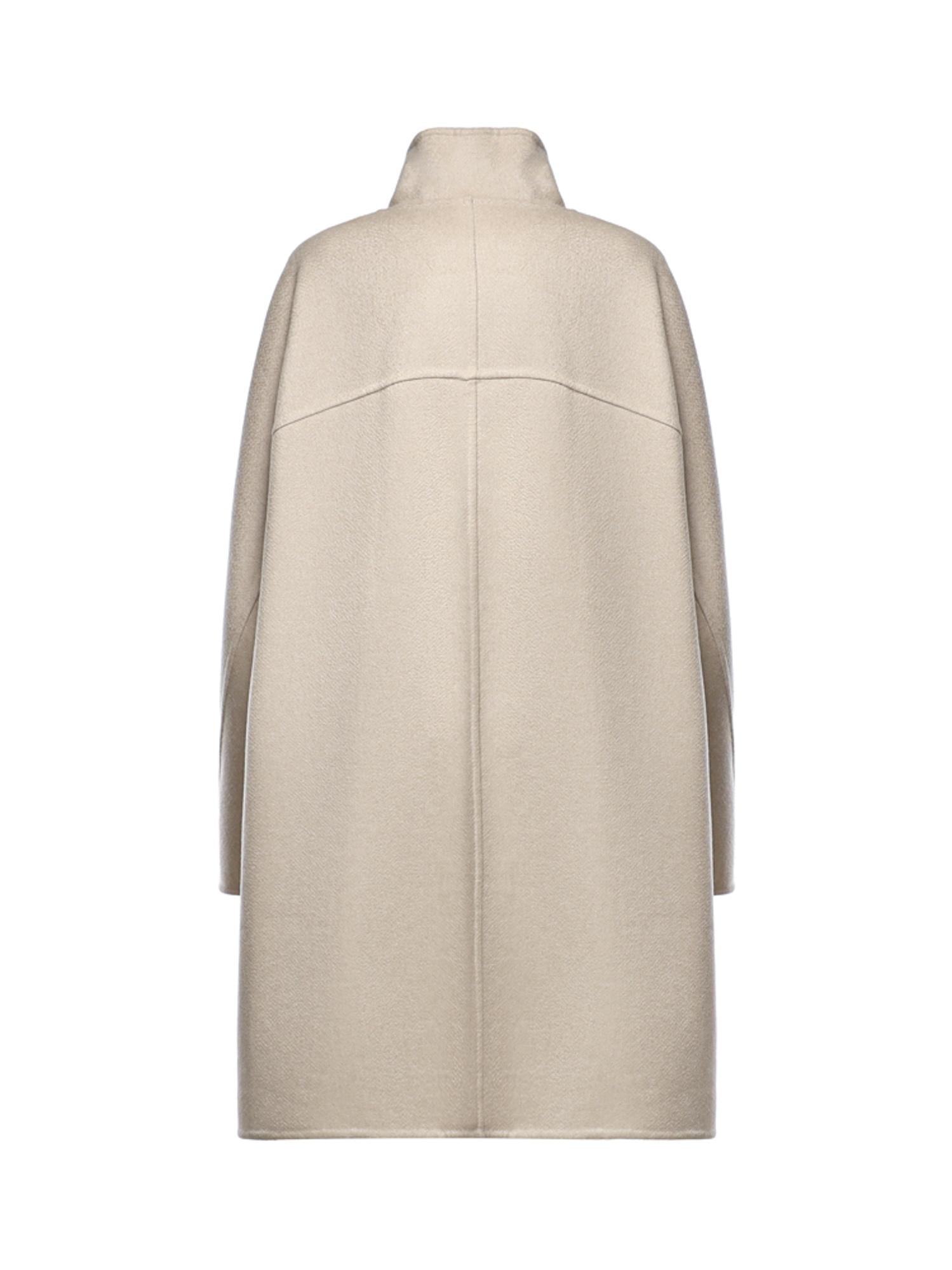 Cappotto asimmetrico in cashmere double face AA9M1207T500D 110 ALAIA 