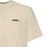 T-shirt in cotone con logo TSM00133AJ00226 150 JACQUEMUS 