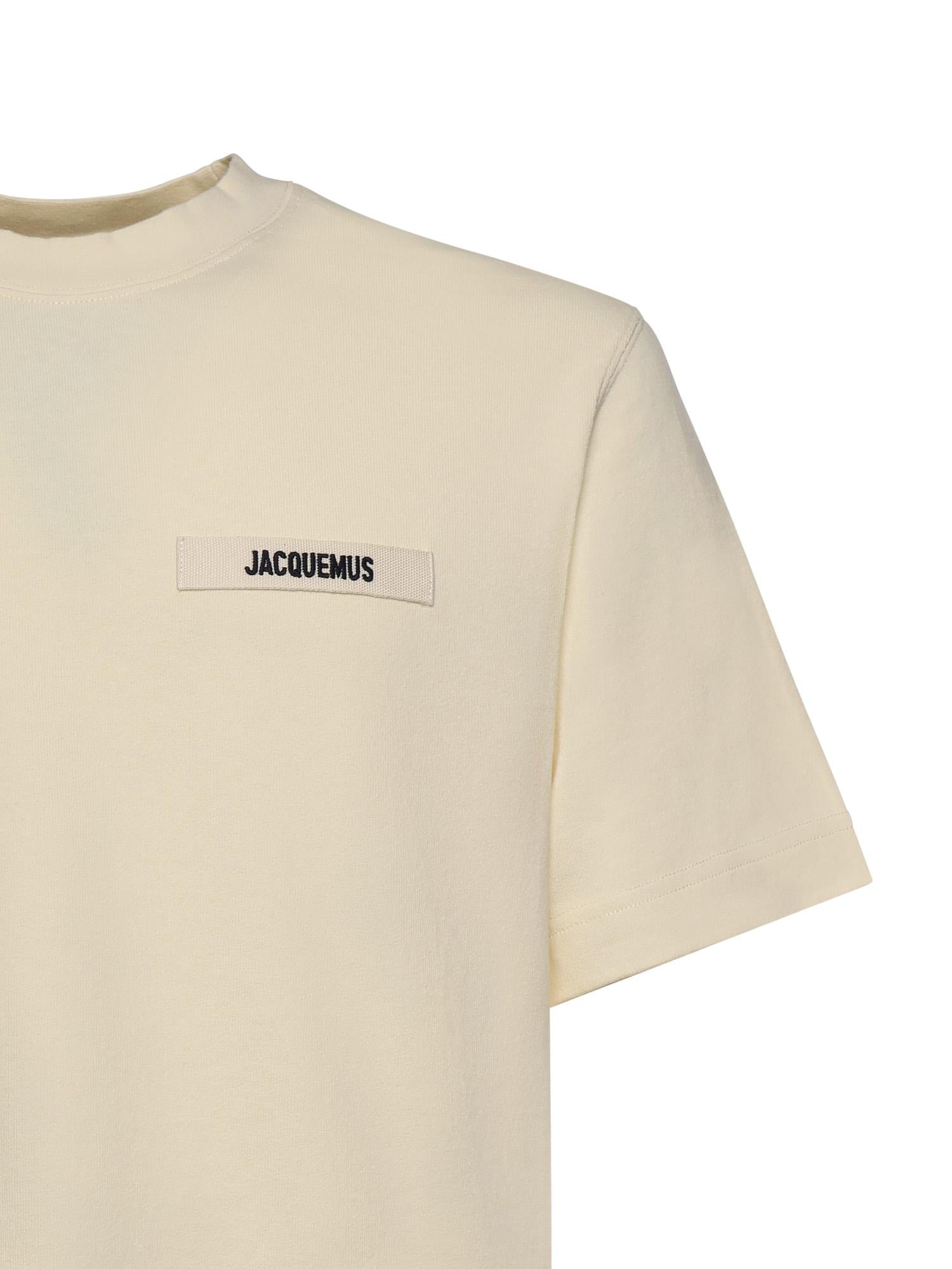 T-shirt in cotone con logo TSM00133AJ00226 150 JACQUEMUS 