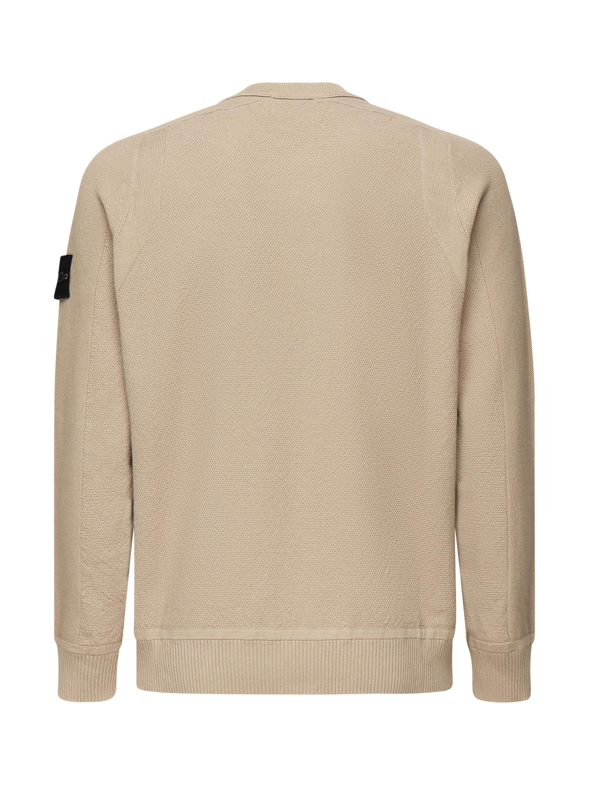 Maglione girocollo dal taglio ampio con dettagli a coste K1S155100036 S00B5V0094 STONE ISLAND 