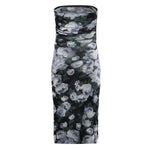 Abito in mesh floreale con arricciature 6J0436 3SQA268485 STELLA McCARTNEY 