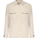 Overshirt in lyocell e lino M75GIAK08TES0M116 02 ELEVENTY 
