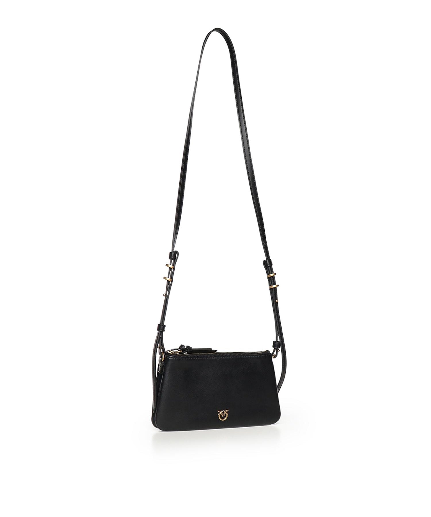 Borsa a tracolla Mini Double Bag in pelle 105359 A0QOZ99Q PINKO 