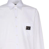 Camicia Martini cotone con placca logata G5JG4T FU5U8W0800 DOLCE & GABBANA 