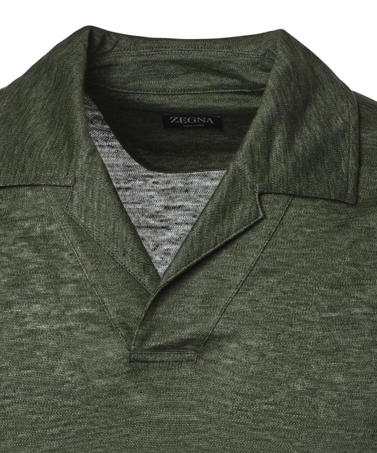 Polo in Oasi lino UH352A3 H747312 ZEGNA 