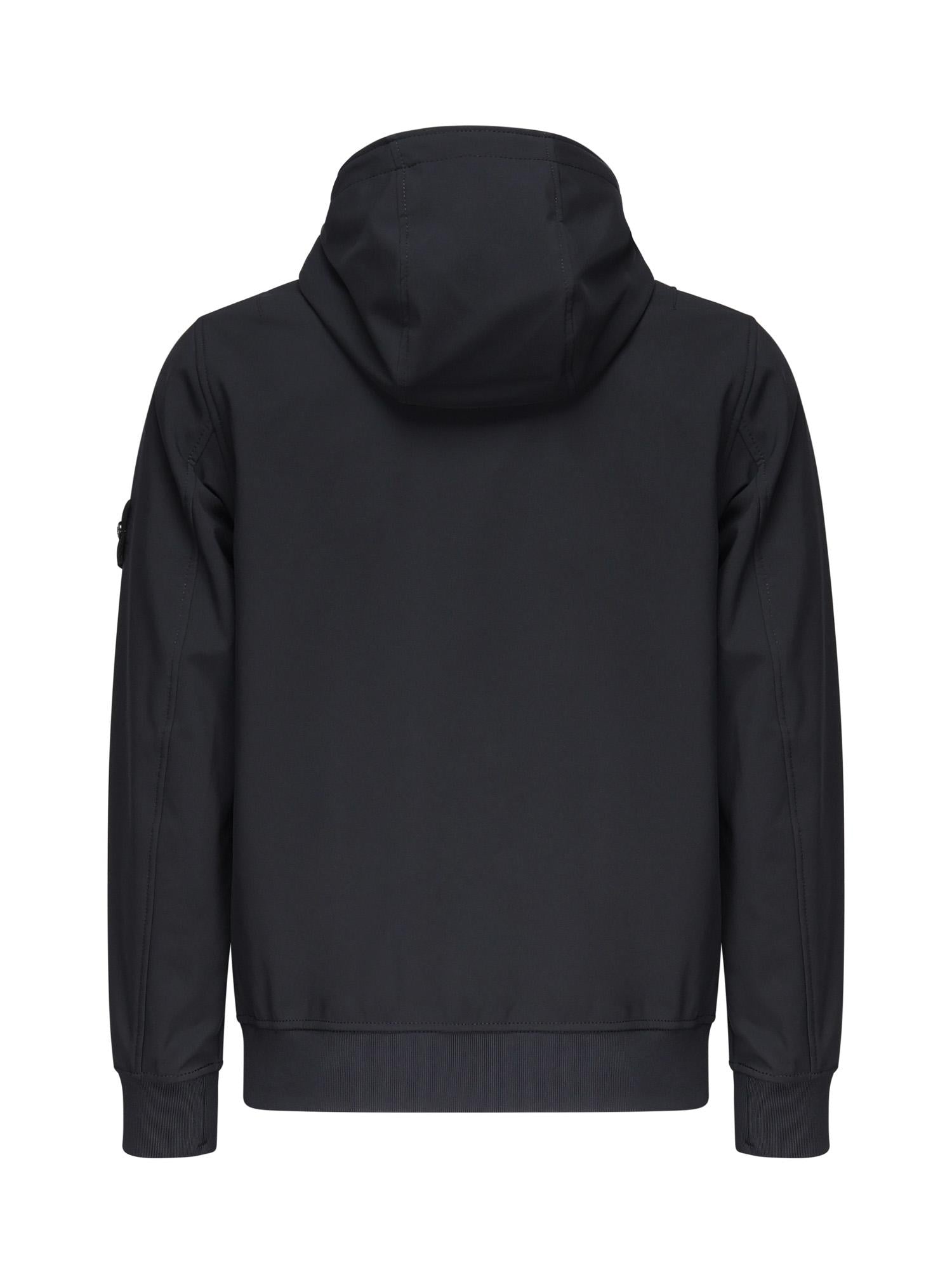 Giacca con zip e logo<BR/> K2S15Q100004 S0B22V0020 STONE ISLAND 