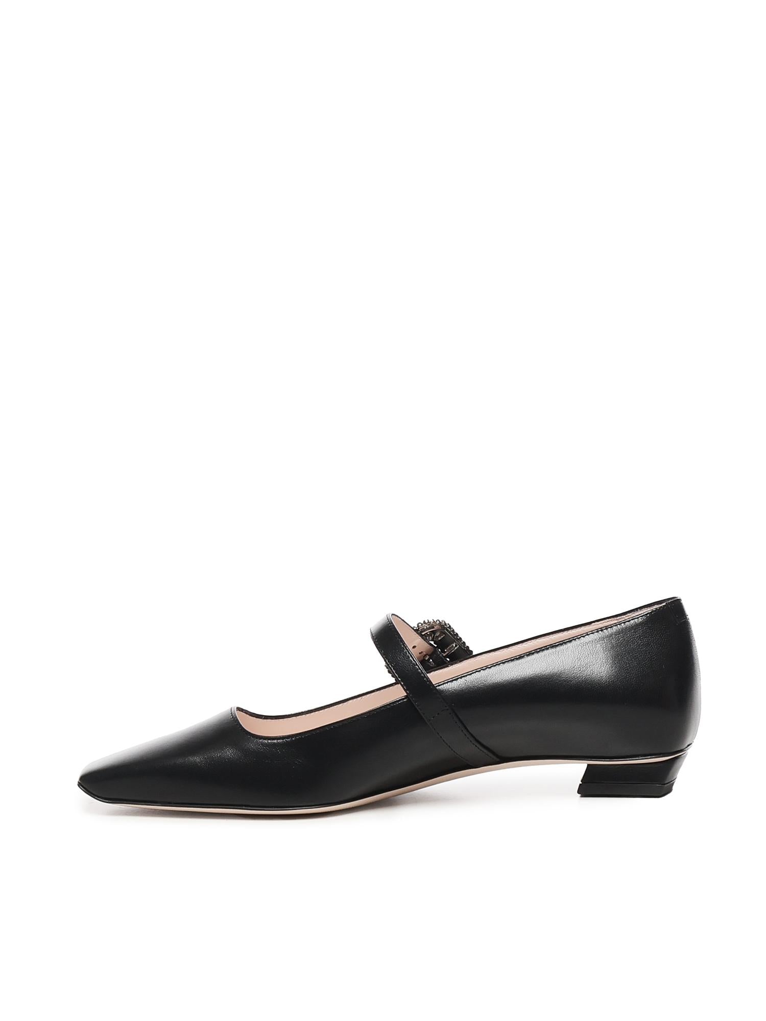 Ballerine Belle Vivier in pelle RVW00743300TGQ B999 ROGER VIVIER 
