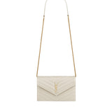 Pochette Envelope con catena Cassandre in pelle grain de poudre 857605 BOW019207 SAINT LAURENT 