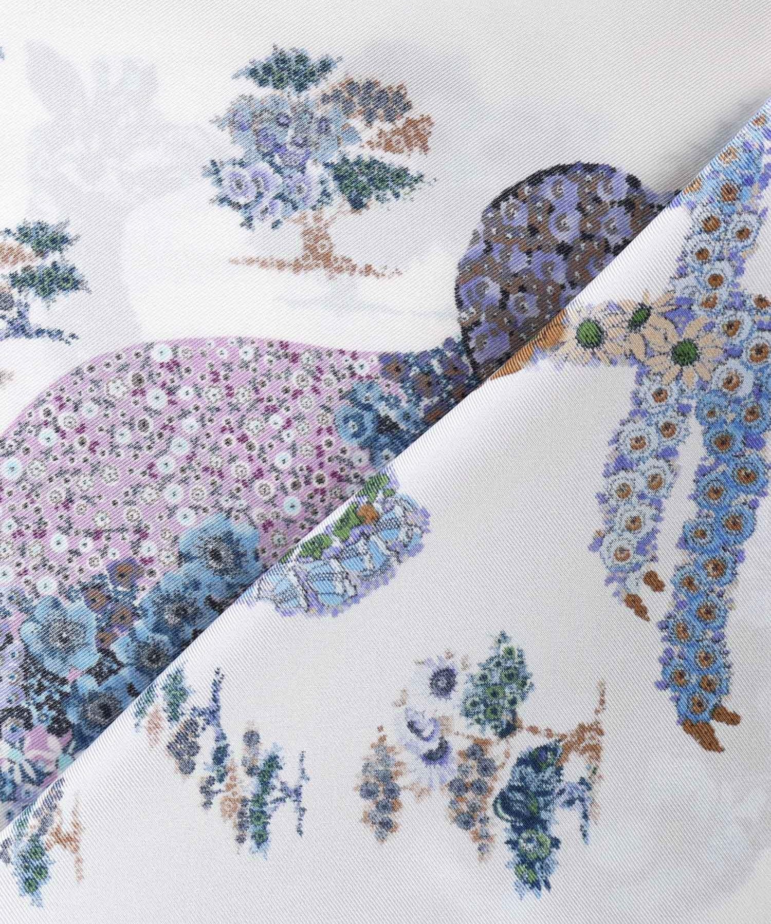 Foulard in seta con stampa 310217 785449003 FERRAGAMO 
