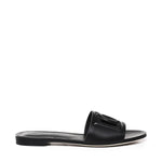 Slide in pelle di vitello e logo CQ0436 AY32980999 DOLCE & GABBANA 