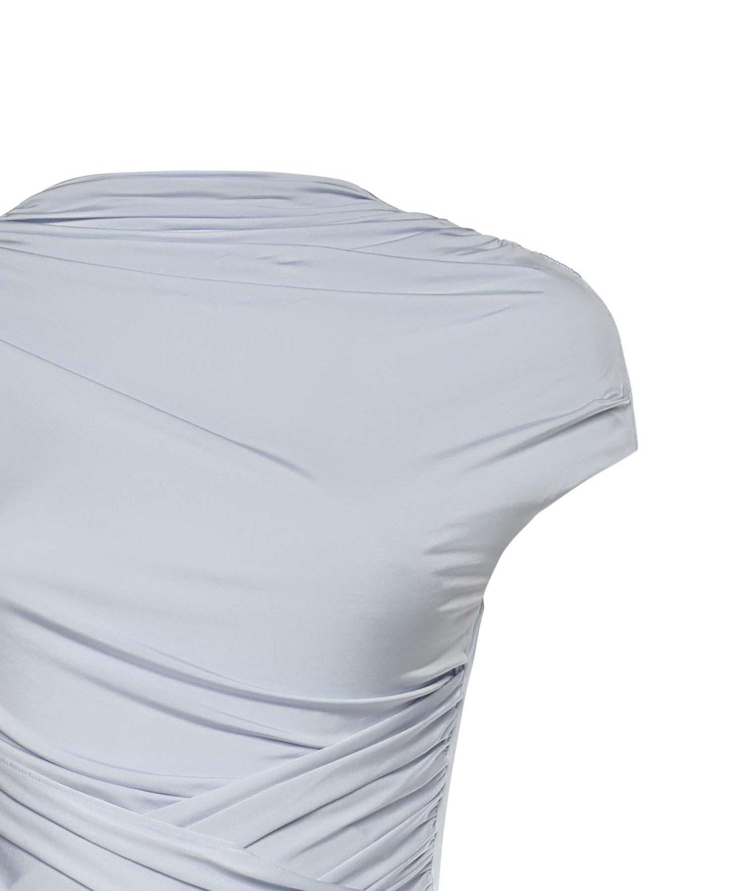 Abito midi con ruches<BR/> SS26167M BL SELF-PORTRAIT 