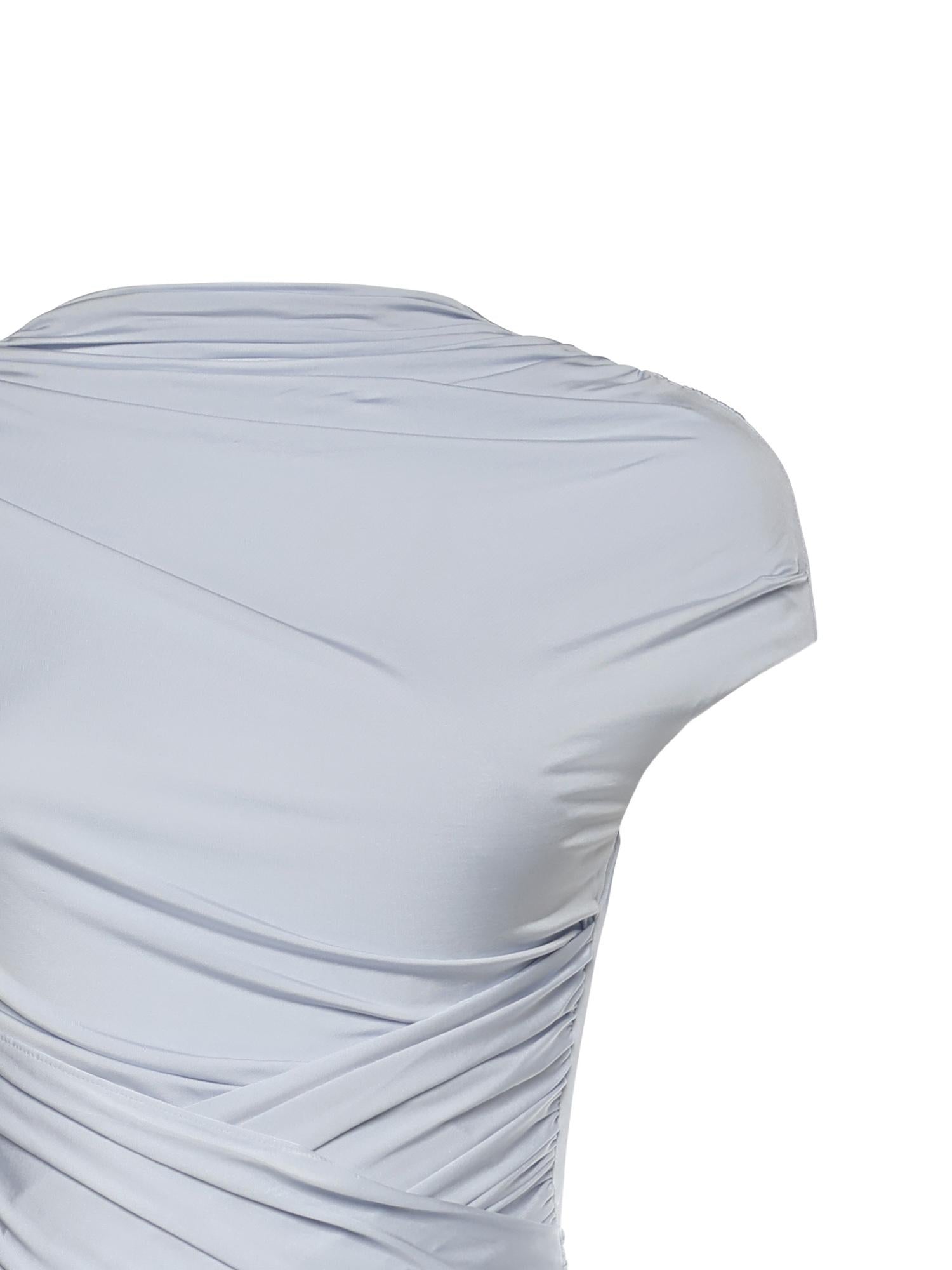 Abito midi con ruches<BR/> SS26167M BL SELF-PORTRAIT 