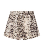 Shorts con motivo snake in cotone 106964 A3B1CZ9 PINKO 