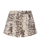 Shorts con motivo snake in cotone 106964 A3B1CZ9 PINKO 