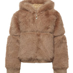 Pelliccia penny con cappuccio 73C19EX02 PENNYNATURALE V° 73 