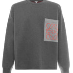 Maglia Anagram in misto cotone con tasca H526Y14KLS 1134 LOEWE 