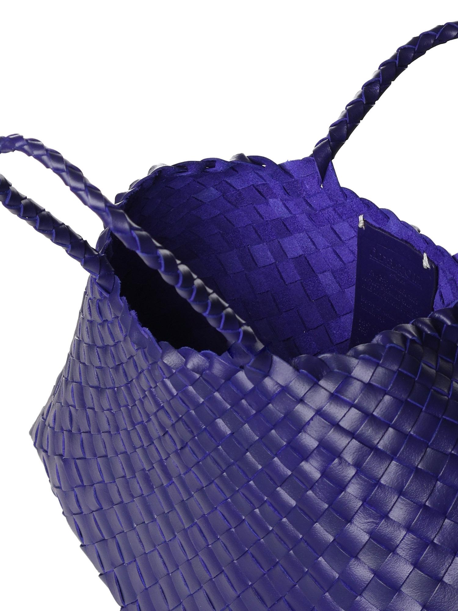 Borsa Santa Croce small in pelle 8893 DEEP PURPLE DRAGON DIFFUSION 