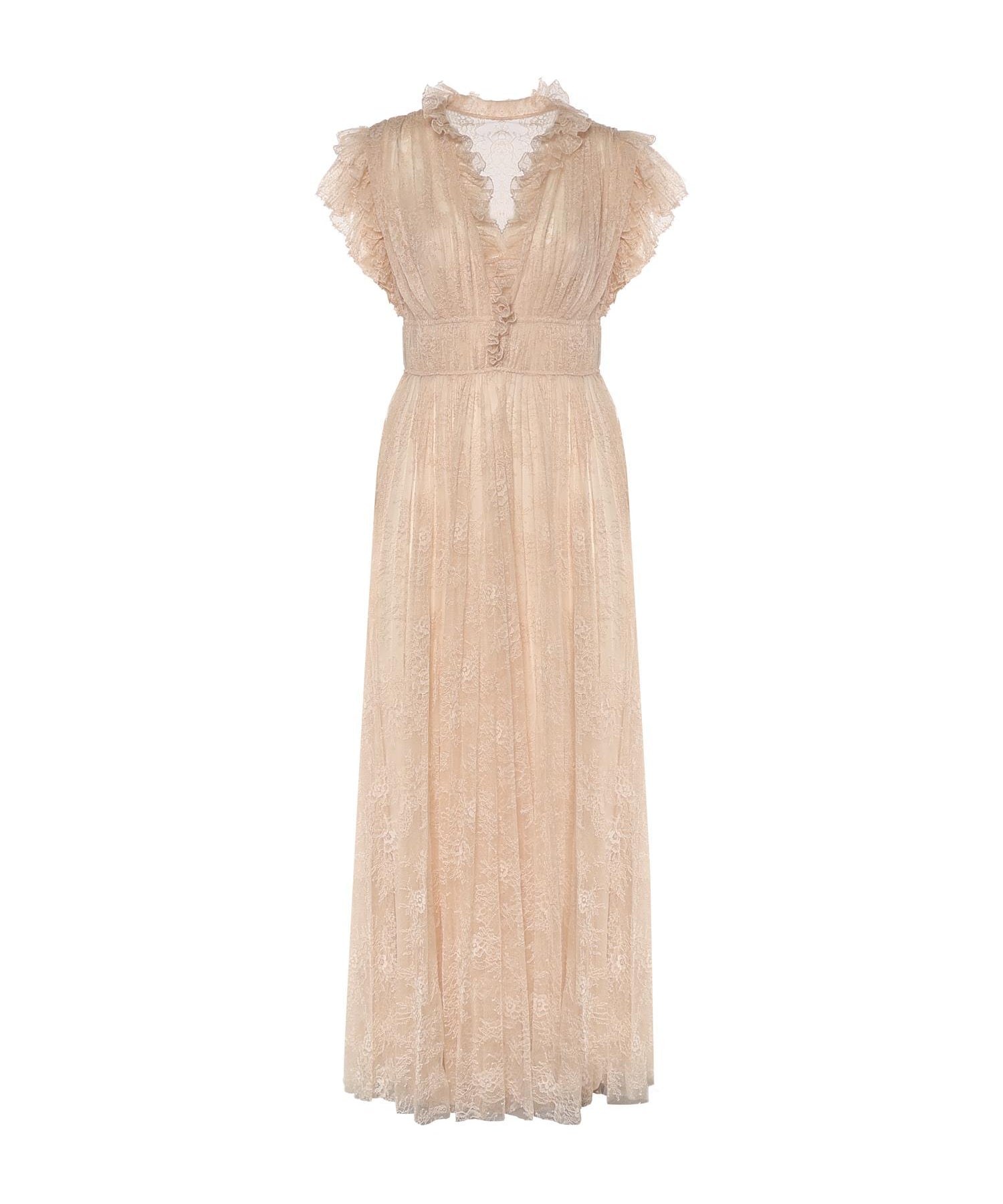 Abito in pizzo plissettato A04101648 0180 ALBERTA FERRETTI 