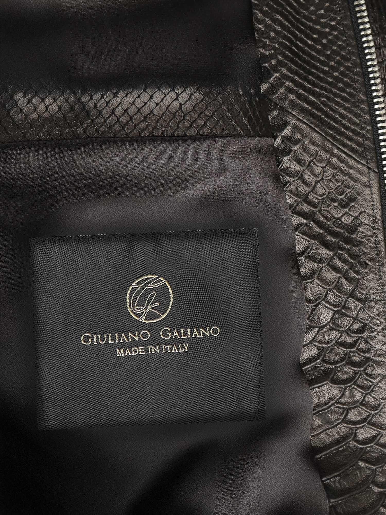 Bomber Florence in pelle FLORENCE PITONENERO GIULIANO GALIANO 