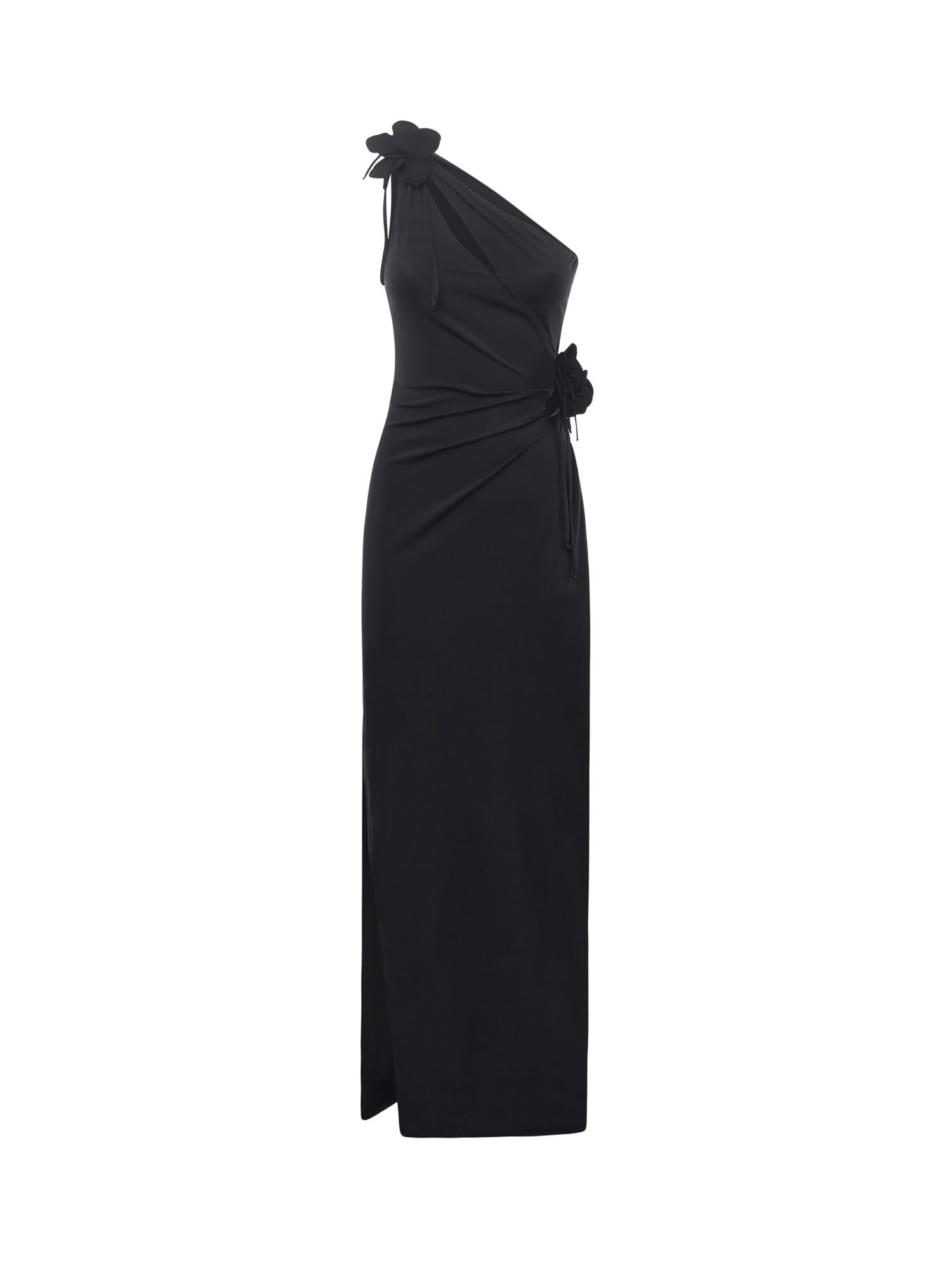 Abito lungo asimmetrico in jersey COPR213F5021 BLACK COPERNI 