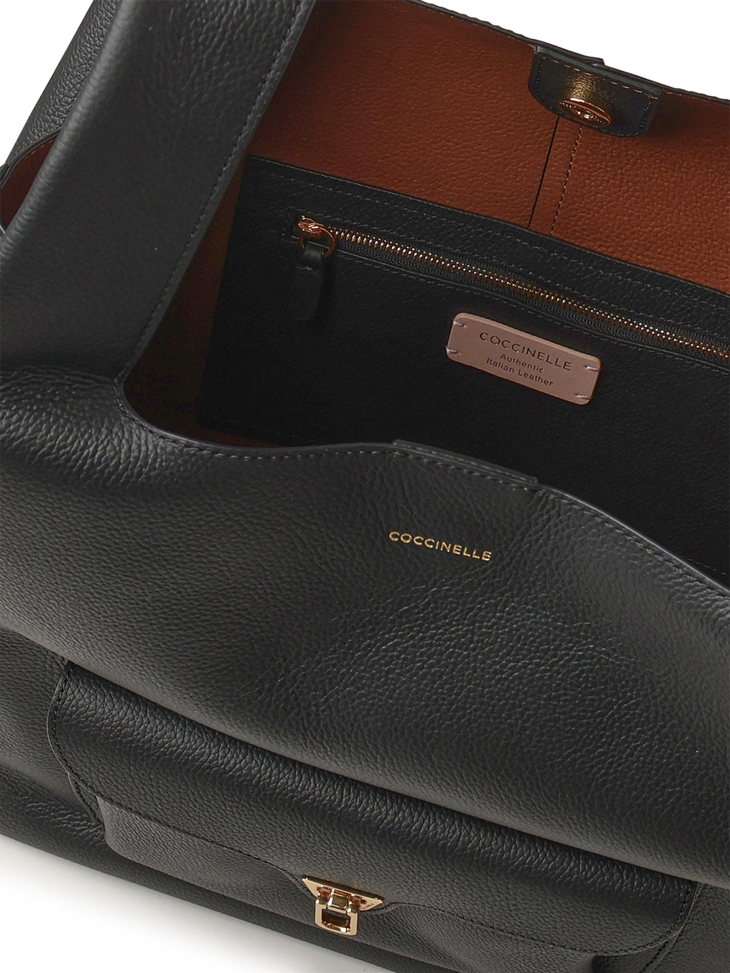 Borsa in pelle con logo E1TDP110101 613 COCCINELLE 