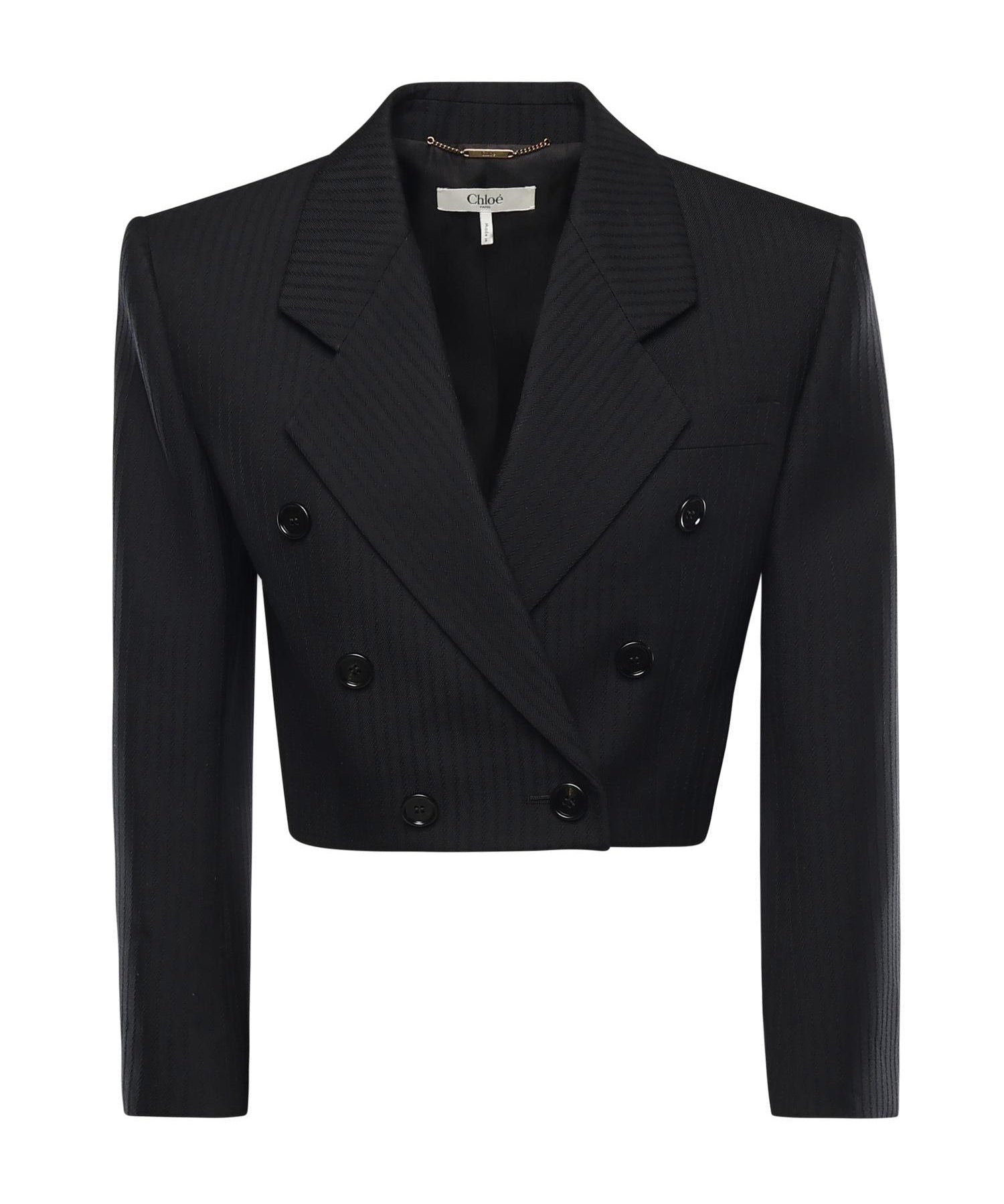 Giacca Spencer corta a righe CH26SVE76065 001 CHLOÉ 