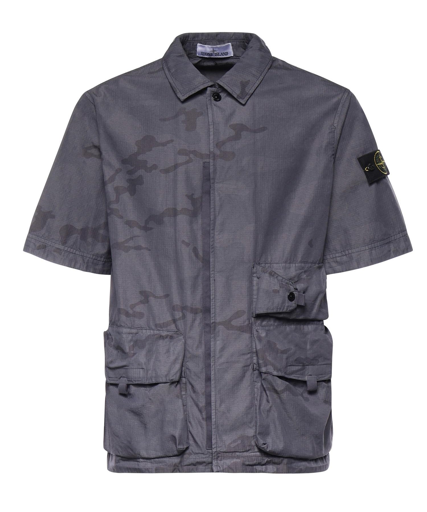 Camicia camouflage con logo L1S151100024 S00E9V002D STONE ISLAND 