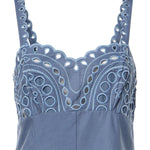Abito midi Caspian in cotone 263612 BLUE CHARO RUIZ 