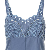 Abito midi Caspian in cotone 263612 BLUE CHARO RUIZ 