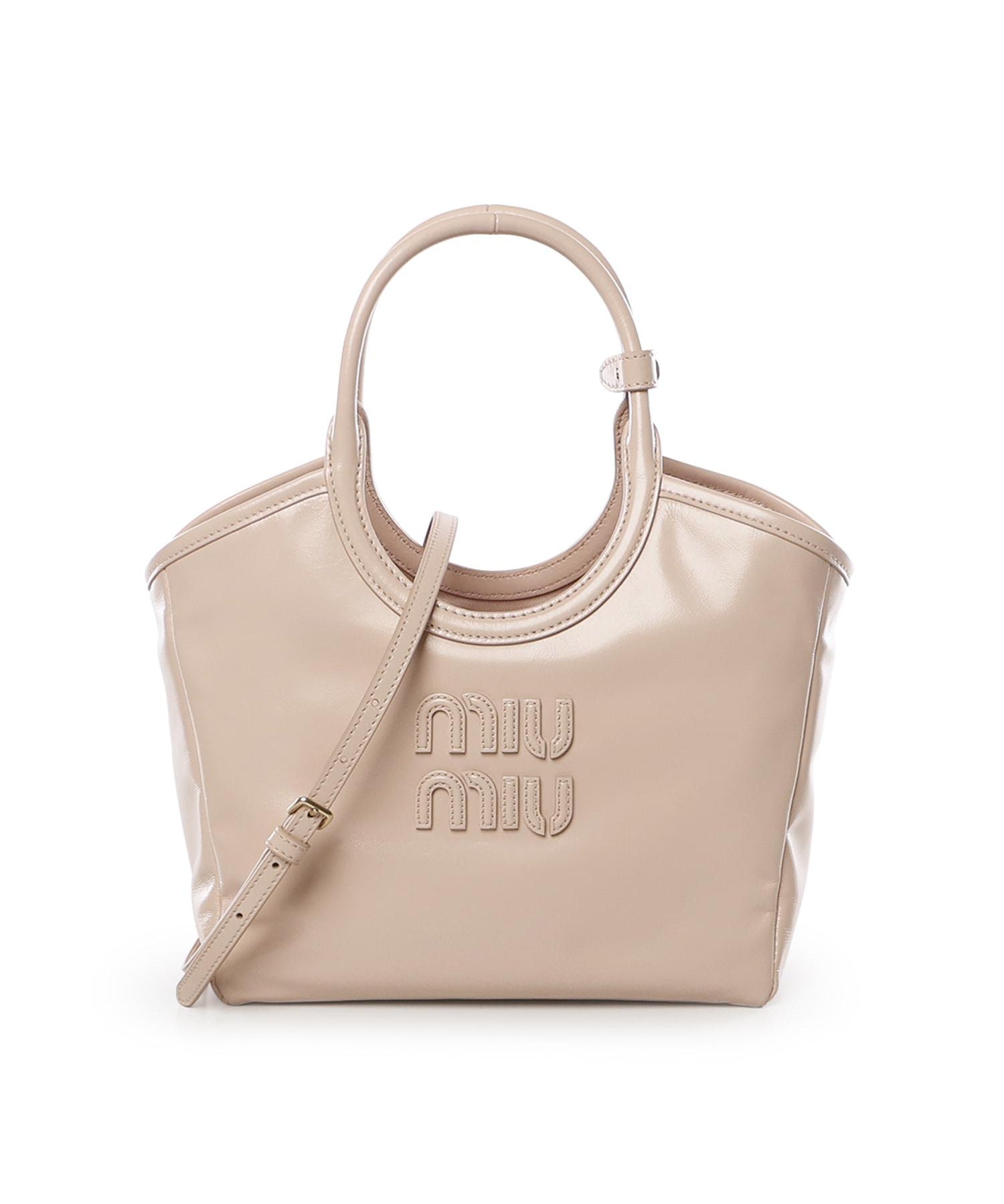 Borsa IVY in pelle 5BA284 2IEOF0236 MIU MIU 