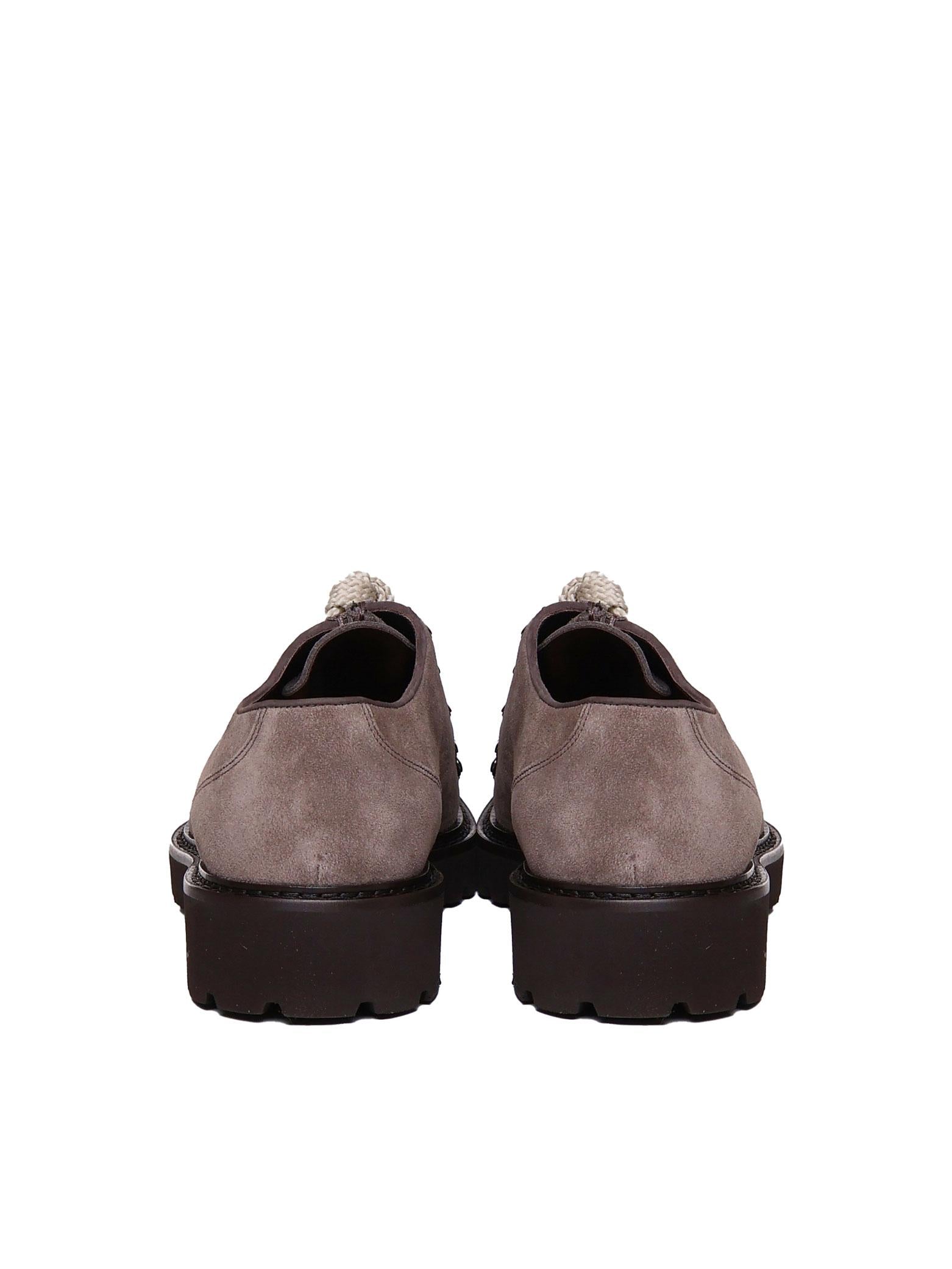 Stringate in pelle color grafite DU2736PHILUF009 TM39 DOUCAL'S 