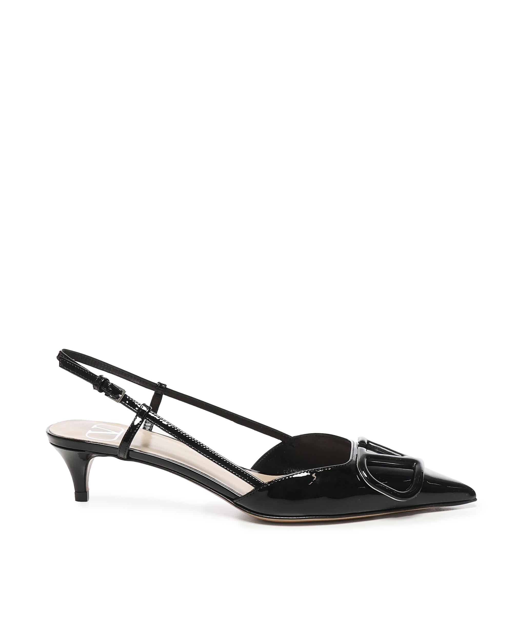 Décolleté Slingback in vernice VLogo Signature 6W2S0Q70 TMK0NO VALENTINO GARAVANI 