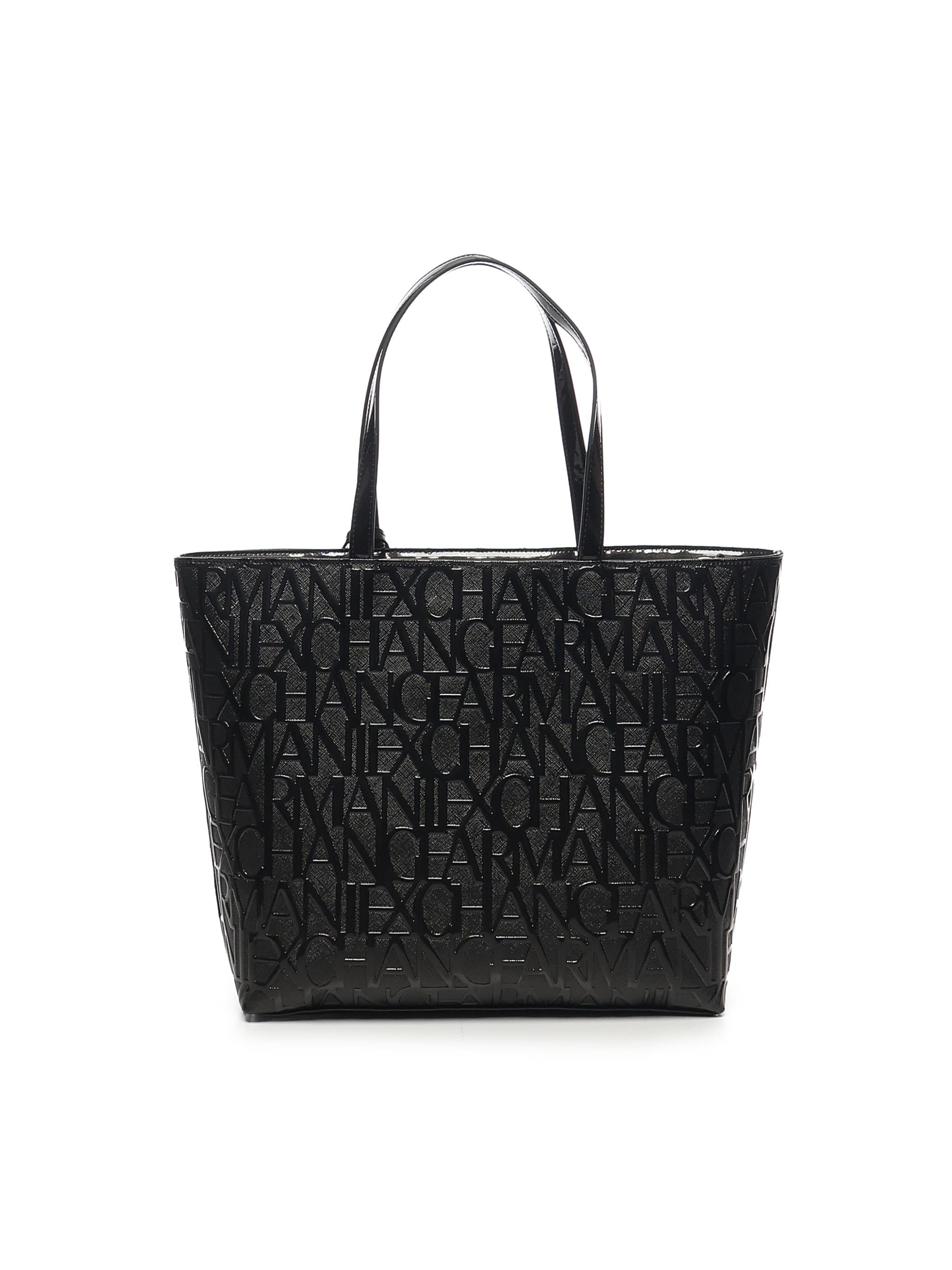 Borsa shopper con logo allover 942650 CC79400020 ARMANI EXCHANGE 