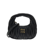 Borsa hobo Wander in nappa matelassé 5BC125 AN88F0002 MIU MIU 