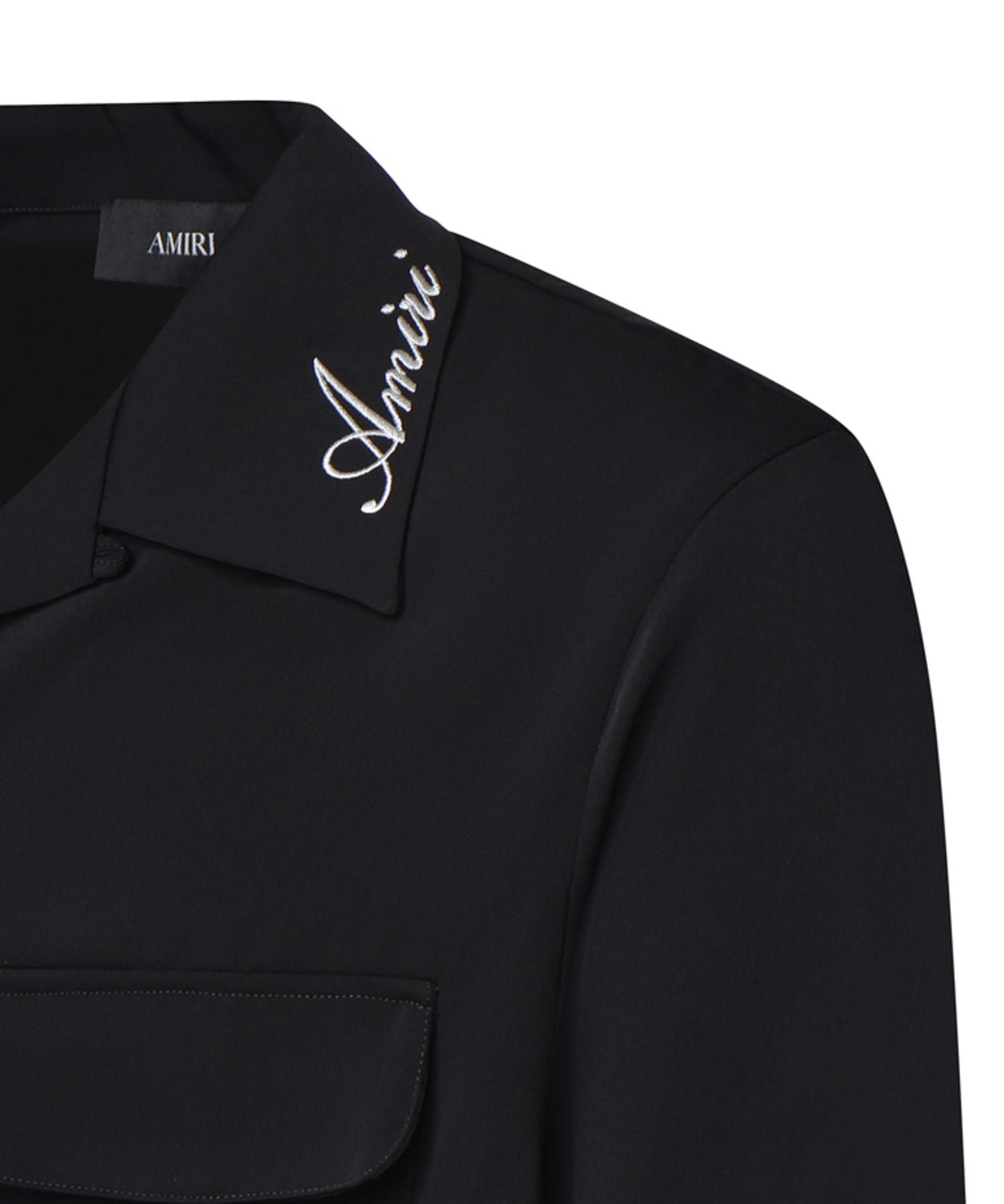Camicia con tasche e logo AMSTCA1097 001 AMIRI 