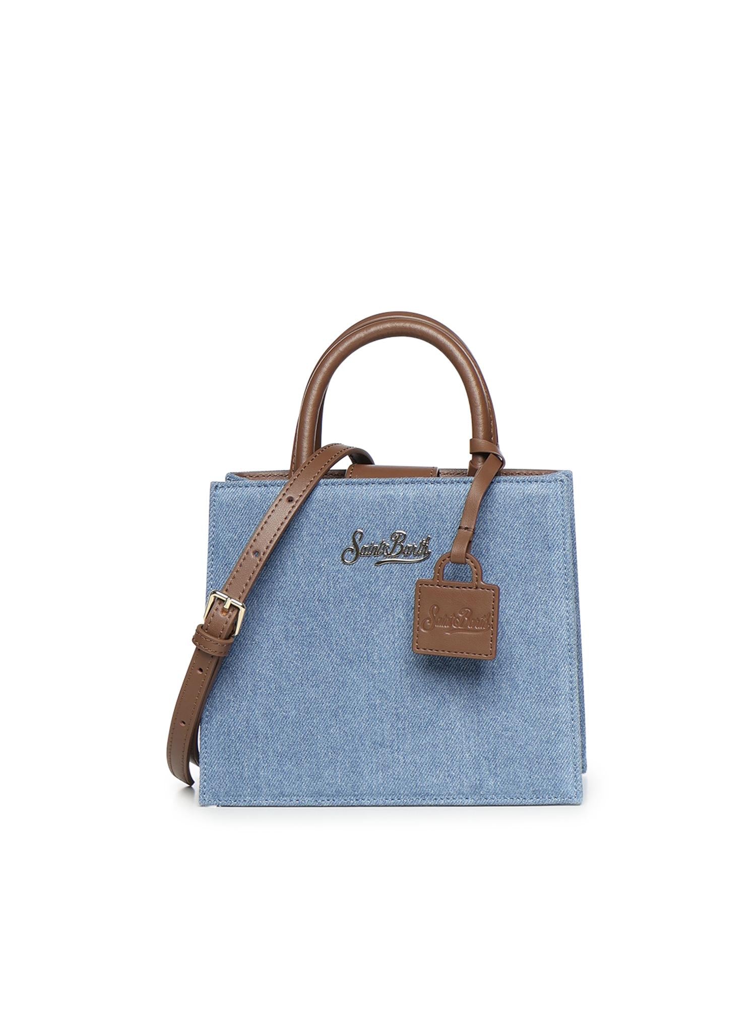 Borsa Shop Mini in denim e pelle SHBM0002 00009L MC2 SAINT BARTH 