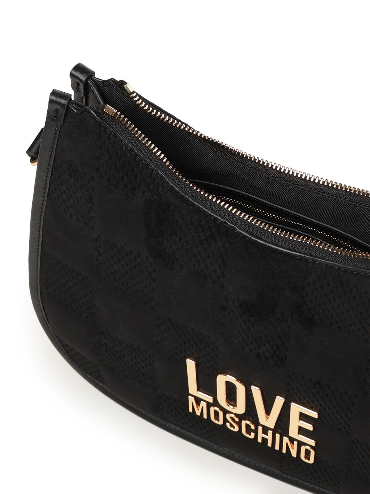 Borsa a spalla con logo JC4126PP0NKB1 00A LOVE MOSCHINO 