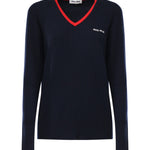 Maglia scollo a V in cashmere MMLA33 1580F059F MIU MIU 