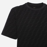 T-shirt in piqué FF Jacquard FY0936 A7D5F0ABB FENDI 