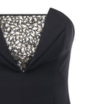Abito tubino con ricamo di strass 79AAO416 N0356899 GENNY 