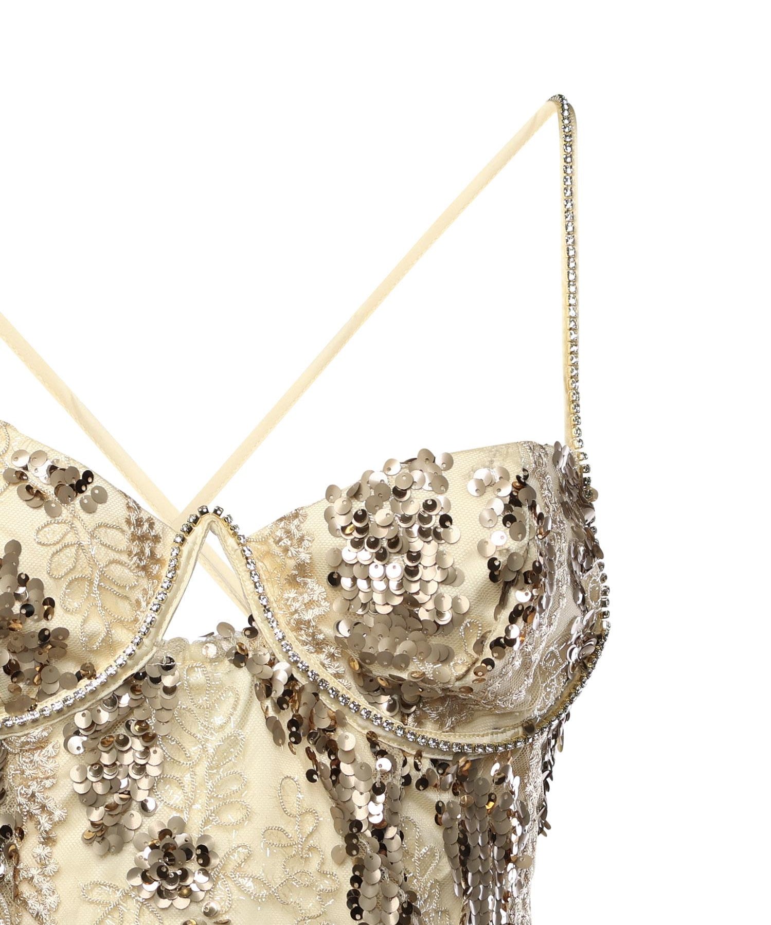 Mini abito Opal CD2819 GOLD FOR LOVE & LEMONS 