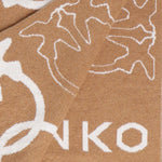 Sciarpa con logo Love Birds jacquard 105992 A2YOMZ2 PINKO 