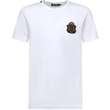 T-shirt in cotone con patch araldico G8PT1Z G7PZUW0800 DOLCE & GABBANA 
